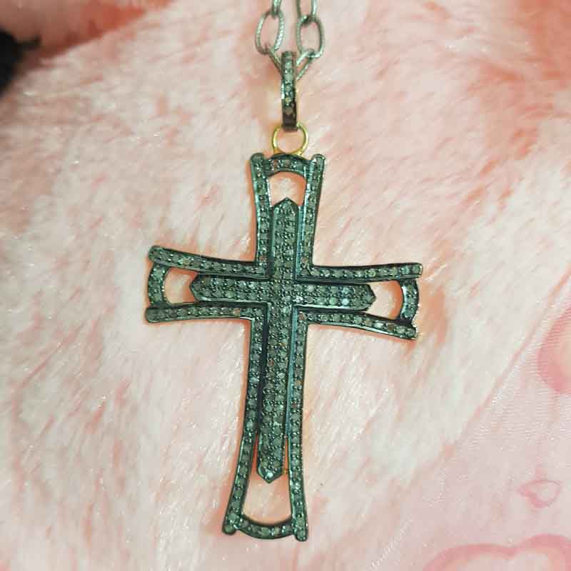 Precious Designer 925 Sterling Silver Cross Pendent