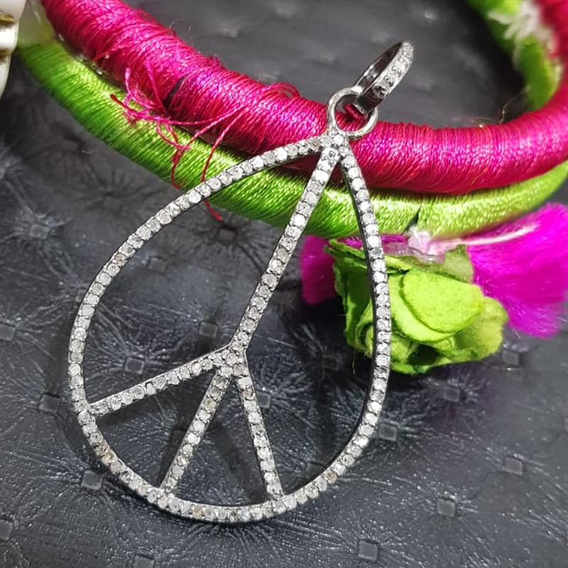 Glorious Diamond Peace Pendant