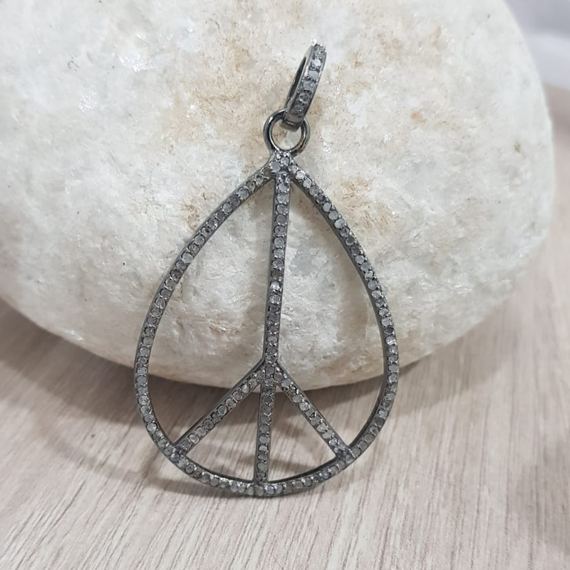 Glorious Diamond Peace Pendant