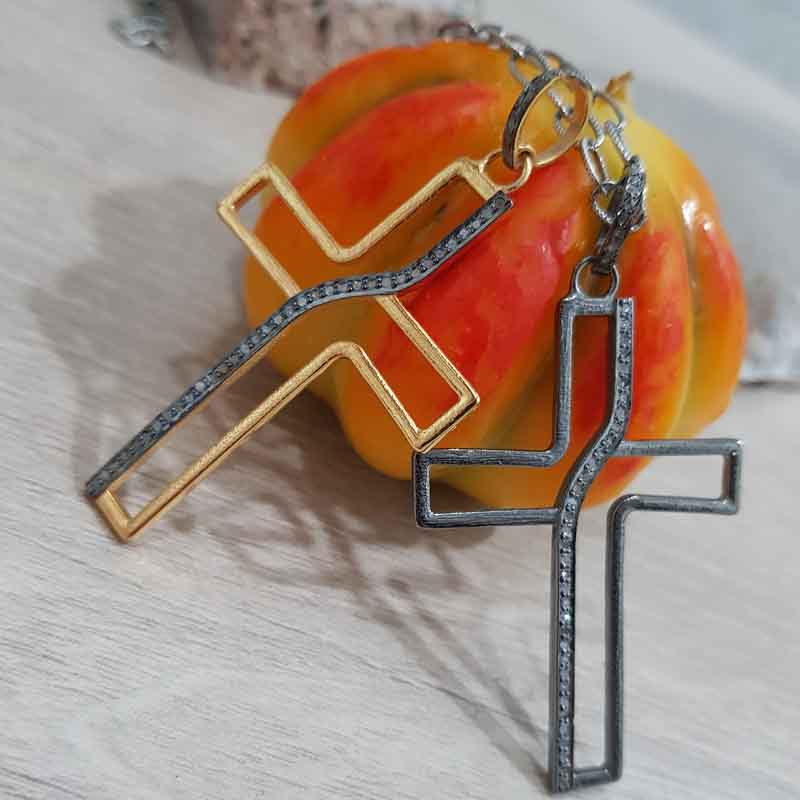 Handmade Designer Cross Pendent