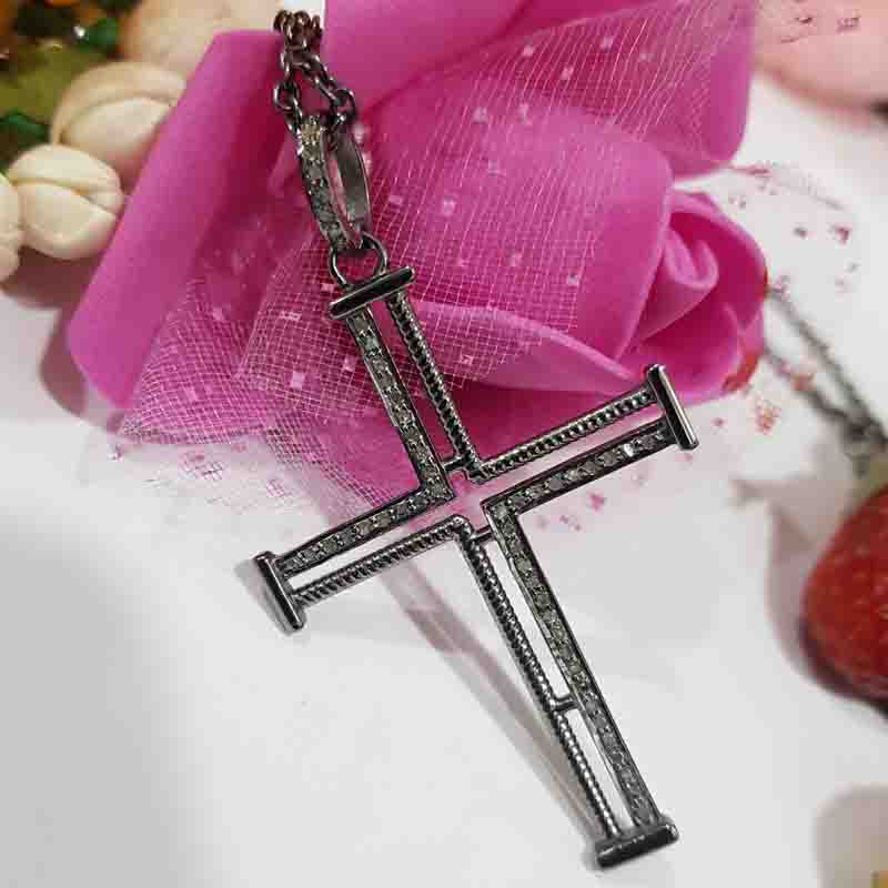 Glamorous Fancy Designer Cross Pendent