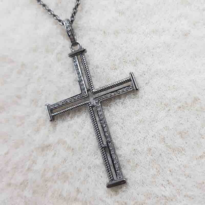 Glamorous Fancy Designer Cross Pendent