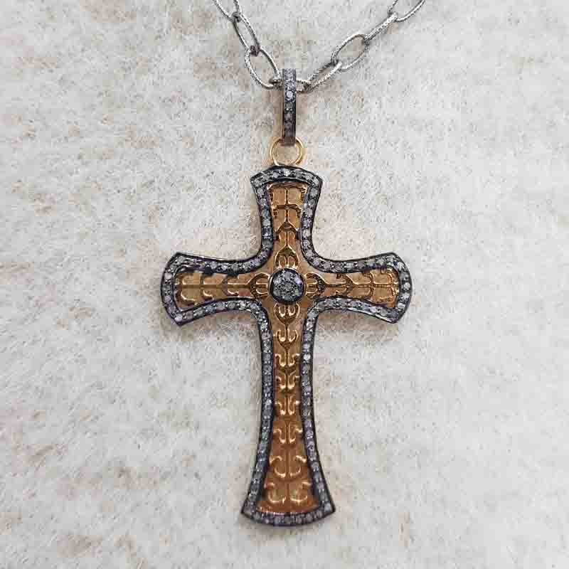 925 Sterling Silver Cross Designed Pendent