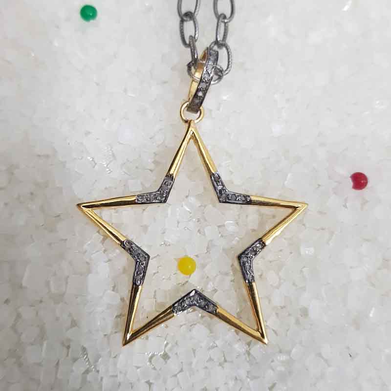 Lovely Fancy Designer Open Star Pendent