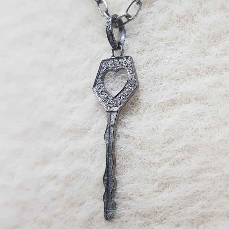 Little Open Heart Designer Key Pendent