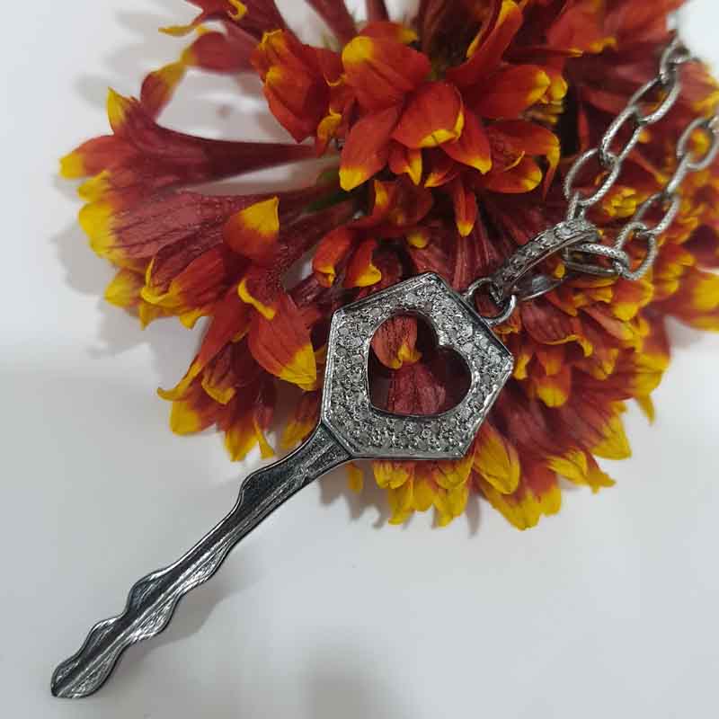 Little Open Heart Designer Key Pendent