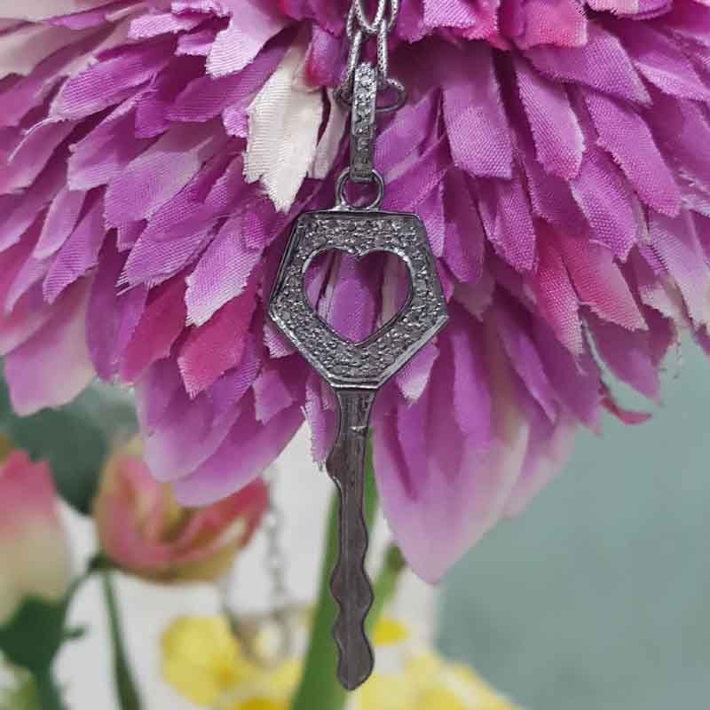 Little Open Heart Designer Key Pendent