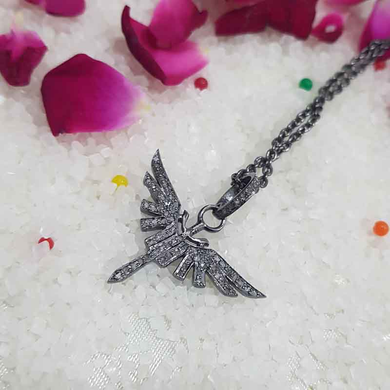 Shiny Handmade Designer Flying Bird Pendent