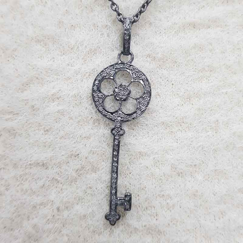 Beautiful Flower Style Key Pendent