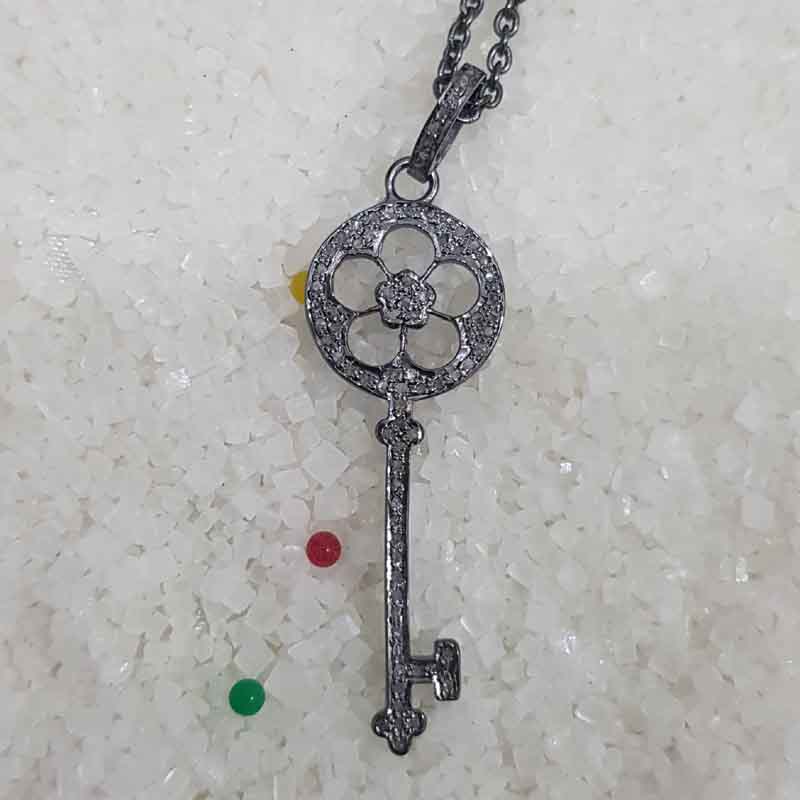 Beautiful Flower Style Key Pendent