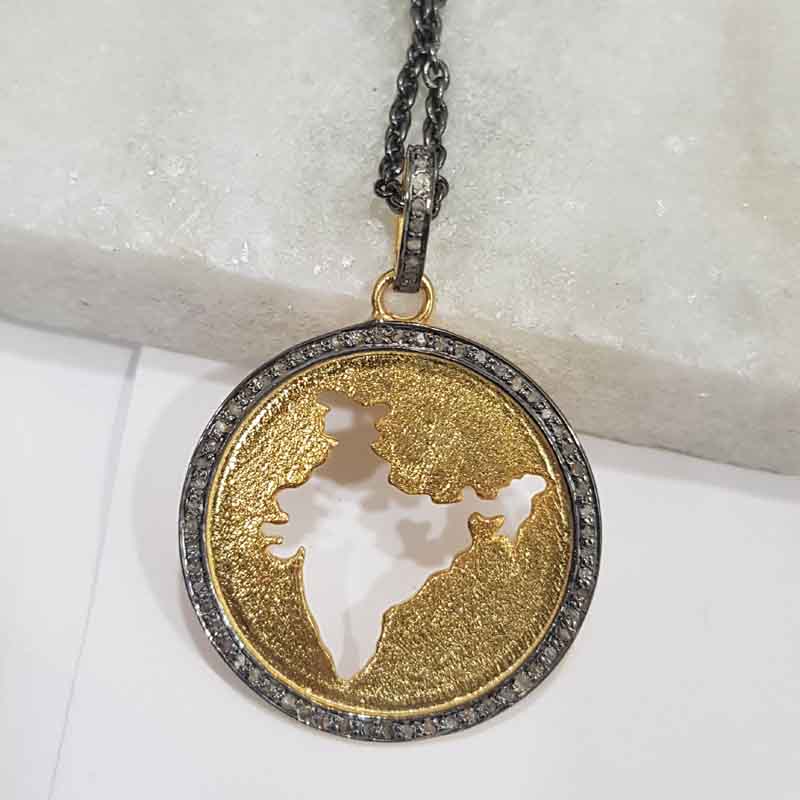 Gorgeous Map Of India Pendent