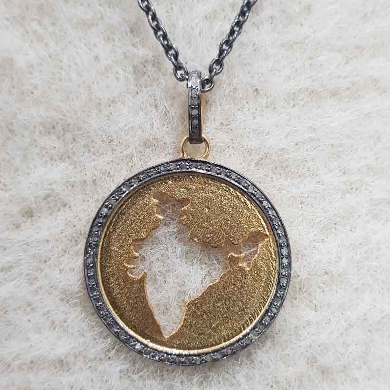 Gorgeous Map Of India Pendent