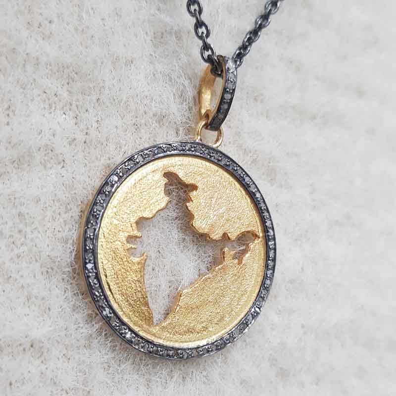 Gorgeous Map Of India Pendent