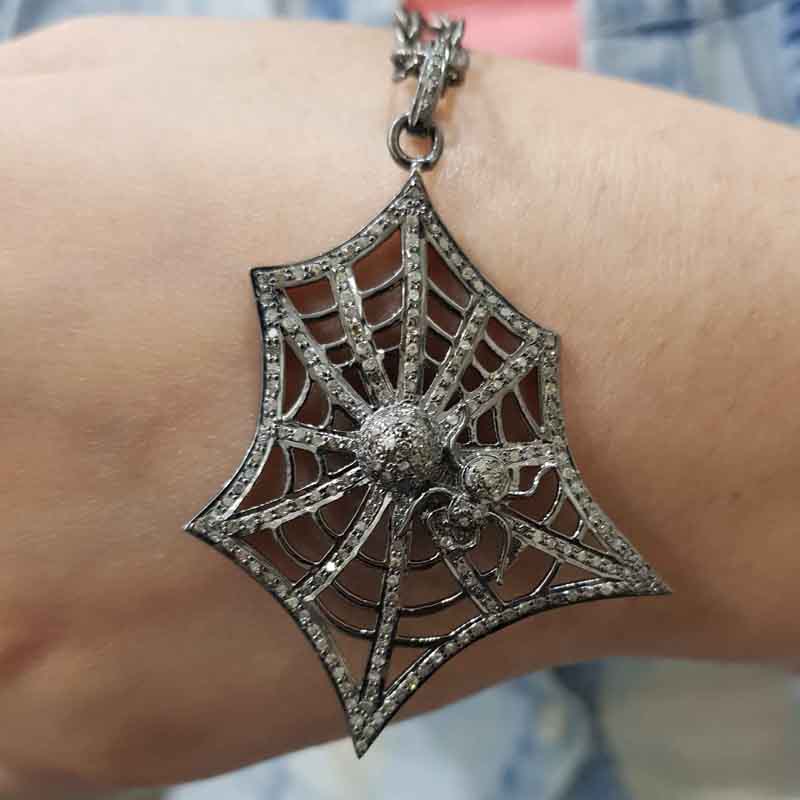 Handmade Designer Spider Web Pendent