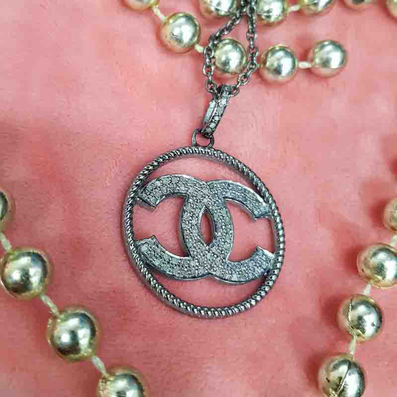 Pave Diamond CC Pendent