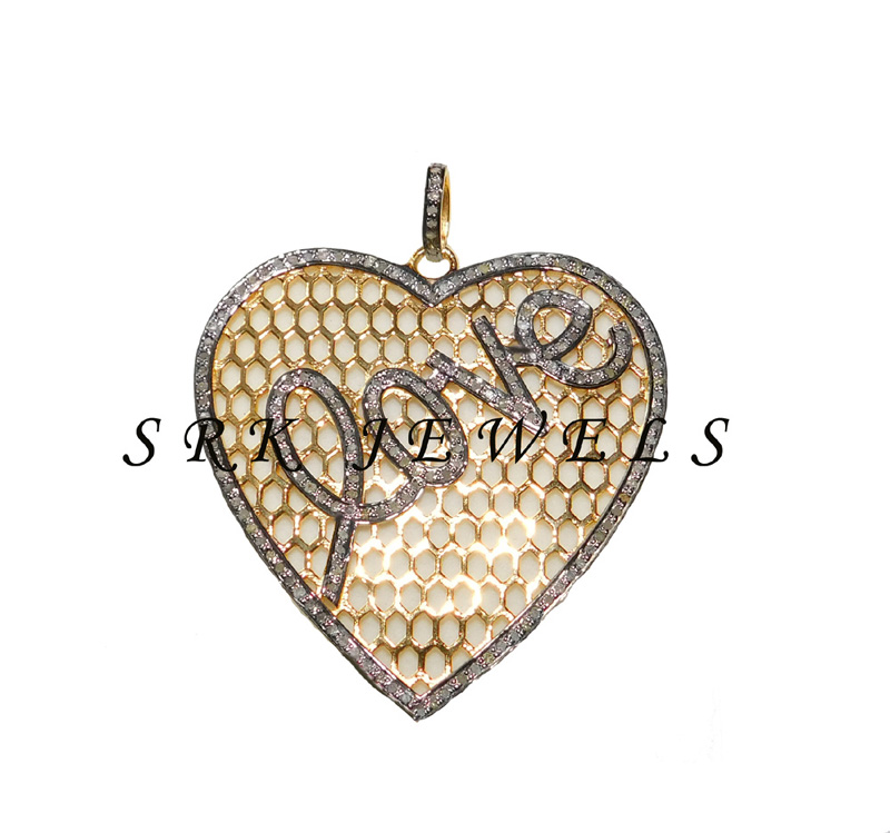 Fancy Designer Heart Pendant