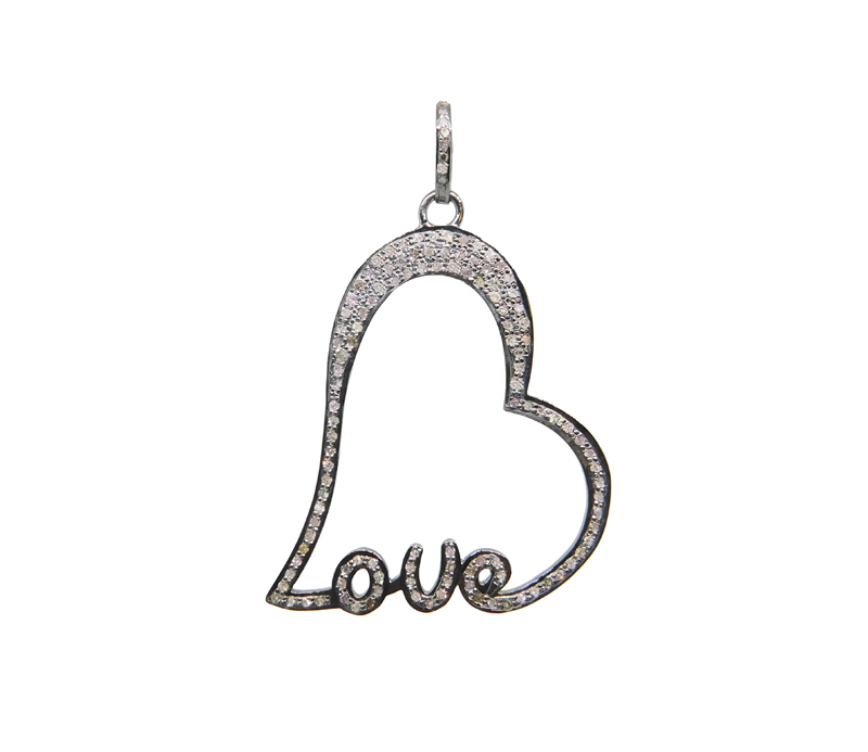 Fancy Designer Heart Love Pendant